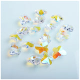 14mm Butterfly Shape Glass Rhinestone Crystal Beads DIY Earring Necklace