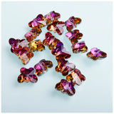 14mm Butterfly Shape Glass Rhinestone Crystal Beads DIY Earring Necklace