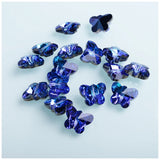 14mm Butterfly Shape Glass Rhinestone Crystal Beads DIY Earring Necklace