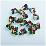 14mm Butterfly Shape Glass Rhinestone Crystal Beads DIY Earring Necklace