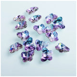 14mm Butterfly Shape Glass Rhinestone Crystal Beads DIY Earring Necklace