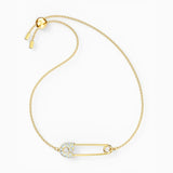 Adjustable Crystal Bracelet with Safety Sliding Buckle