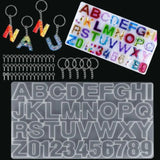 Silicone Alphabet Letter Number Pendant Resin Mold