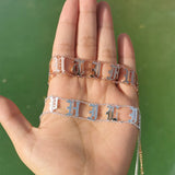Name Choker Women Copper Letter Necklace Personalized Old English Necklace