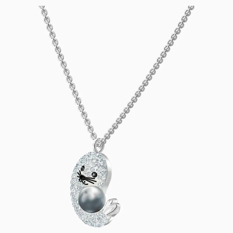 Sea Lions Ceramic Inlaid Chain Necklace for Women