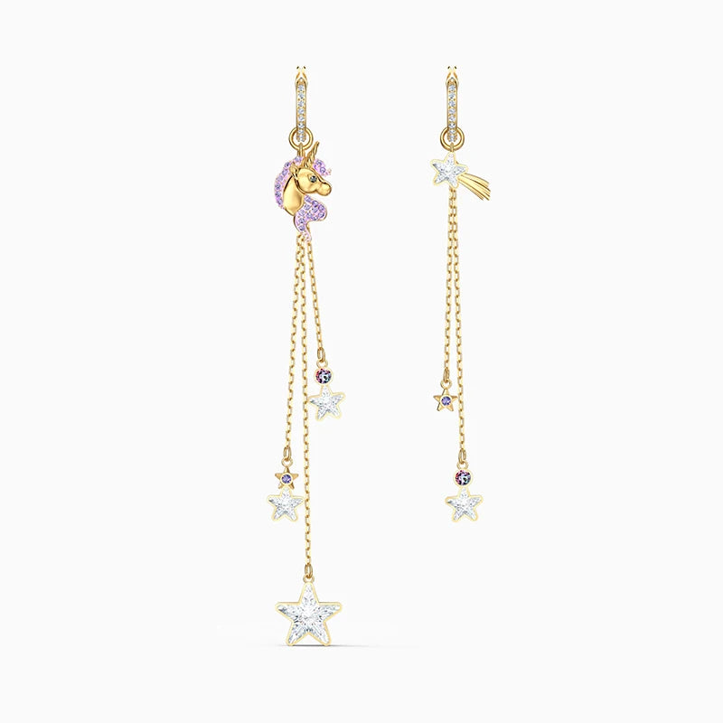 Seahorse Star Tzitzit Asymmetrical Earrings Gift For Women