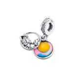 S925 Sterling Silver Dangle Charm for Family Jewelry Making