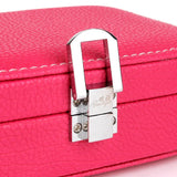 Mirrored Carry Easy Jewelry Box Leather Travel Display Storage Case