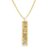 DIY Letter Necklaces Women Name Necklace Initial Slider Charms Pendant Gift