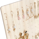 Wood Jewelry Display Stand Rack Organizer Earrings Ear Studs Holder