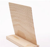 Wood Jewelry Display Stand Rack Organizer Earrings Ear Studs Holder