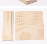 Wood Jewelry Display Stand Rack Organizer Earrings Ear Studs Holder