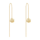 Zircon Flower Long Earrings for Party Girl