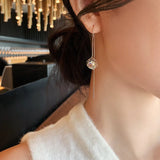 Zircon Flower Long Earrings for Party Girl