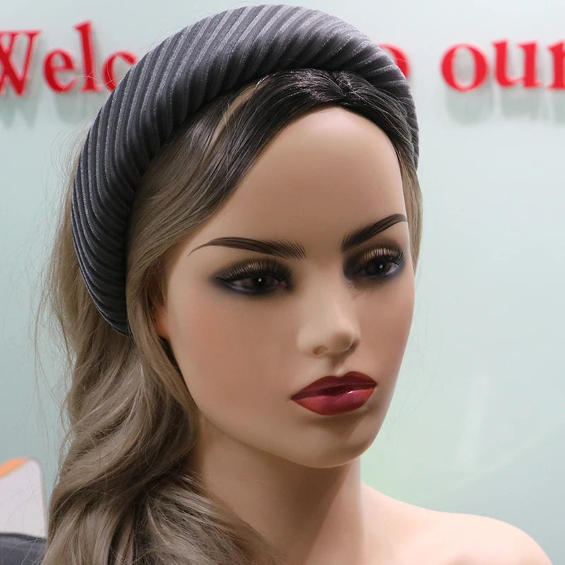 Multi-Color Coralline Plush Hair Headband