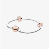Rose Bright Road Charm Bracelet Set, Delicate Birthday Gift for Wife