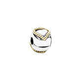 S925 Sunburst Flower Unlimited Heart Charm