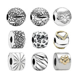 S925 Sunburst Flower Unlimited Heart Charm