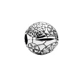 S925 Sunburst Flower Unlimited Heart Charm