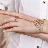 Metal Rock Fish Scale Bracelet for Women