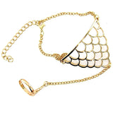 Metal Rock Fish Scale Bracelet for Women