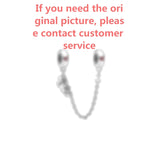 925 Safety Chain Charm Jewelry Gift