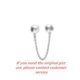 925 Safety Chain Charm Jewelry Gift