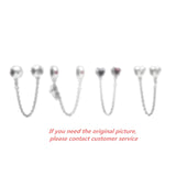 925 Safety Chain Charm Jewelry Gift