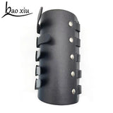 Punk Faux Leather Bracelets Metal Buckle Bangles Wrap Bracelet