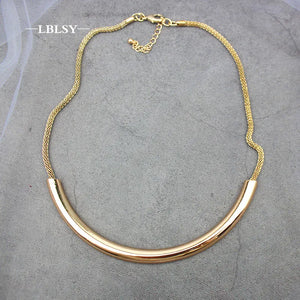 Women Twist Wide Chain Necklace Party Jewelry Choker Birthday Gift