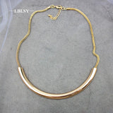 Women Twist Wide Chain Necklace Party Jewelry Choker Birthday Gift