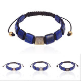 Square Bracelets Street Zircon & Lapis Lazuli Turquoises Bracelets