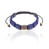 Square Bracelets Street Zircon & Lapis Lazuli Turquoises Bracelets