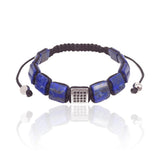 Square Bracelets Street Zircon & Lapis Lazuli Turquoises Bracelets