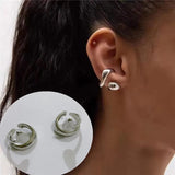 Ear-hole-free Leaves Couples Ear Bone Clip Earrings For Women Men