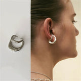 Ear-hole-free Leaves Couples Ear Bone Clip Earrings For Women Men