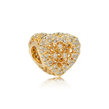 European Flower Lock Crown Clip Beads for Pandora Bracelet