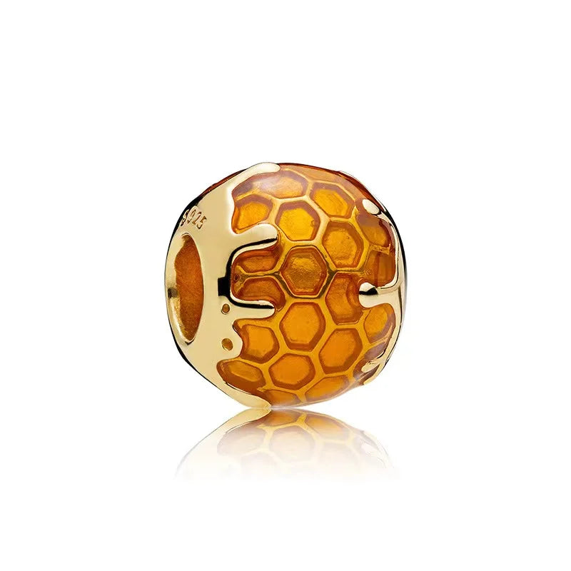 European Flower Lock Crown Clip Beads for Pandora Bracelet