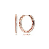 925 Silver Asymmetrical Heart Hoop Earrings