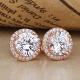 925 Silver Sparkle Crown Stud Earrings DIY Jewelry