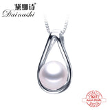 Freshwater Pearl Necklace 925 Sterling Silver High Pendants