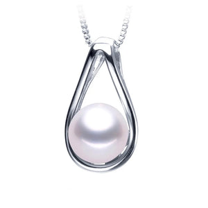 Freshwater Pearl Necklace 925 Sterling Silver High Pendants