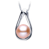 Freshwater Pearl Necklace 925 Sterling Silver High Pendants