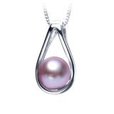 Freshwater Pearl Necklace 925 Sterling Silver High Pendants