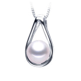 Freshwater Pearl Necklace 925 Sterling Silver High Pendants
