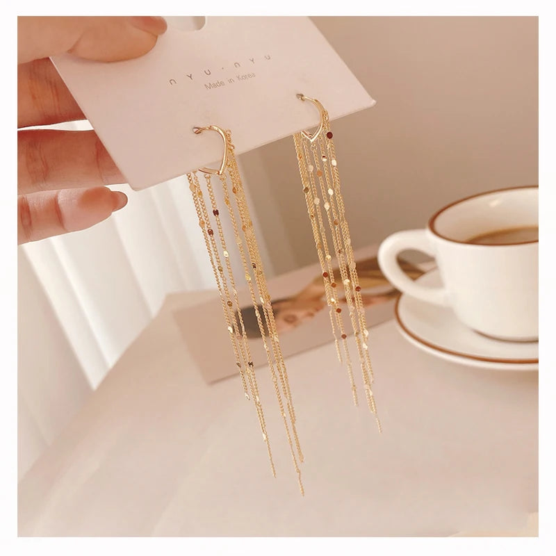 Long Tassel Dangle Earrings for Women