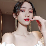 Long Tassel Dangle Earrings for Women
