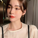 Metal Square Hoop Earrings Women's Jewelry Halloween Party