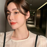 Metal Square Hoop Earrings Women's Jewelry Halloween Party