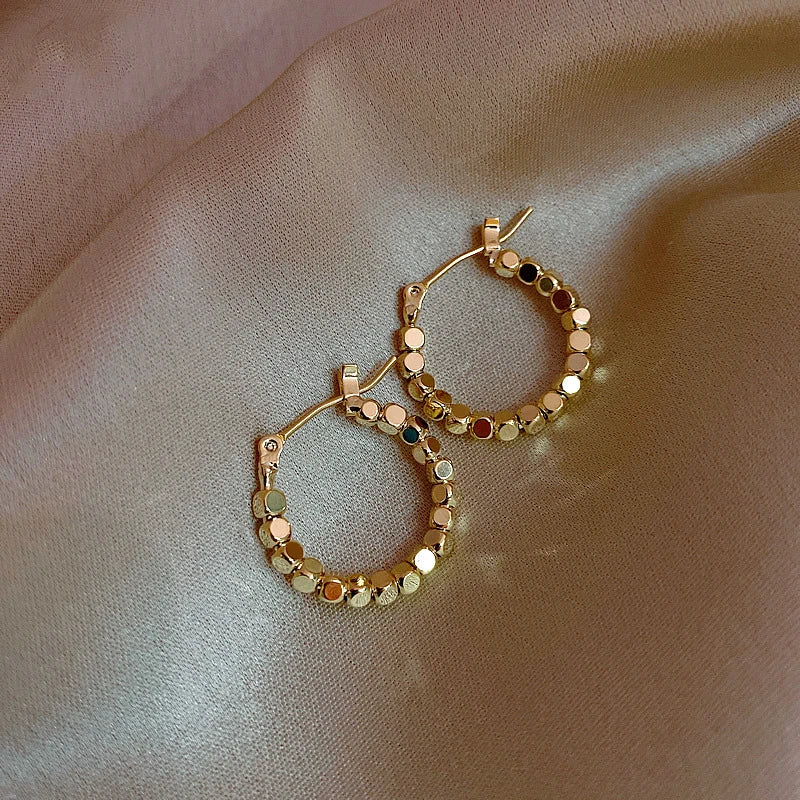 Metal Square Hoop Earrings Women's Jewelry Halloween Party